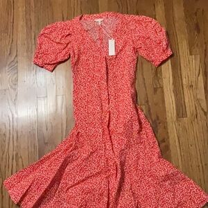 Rebecca Taylor Red Malia Dress